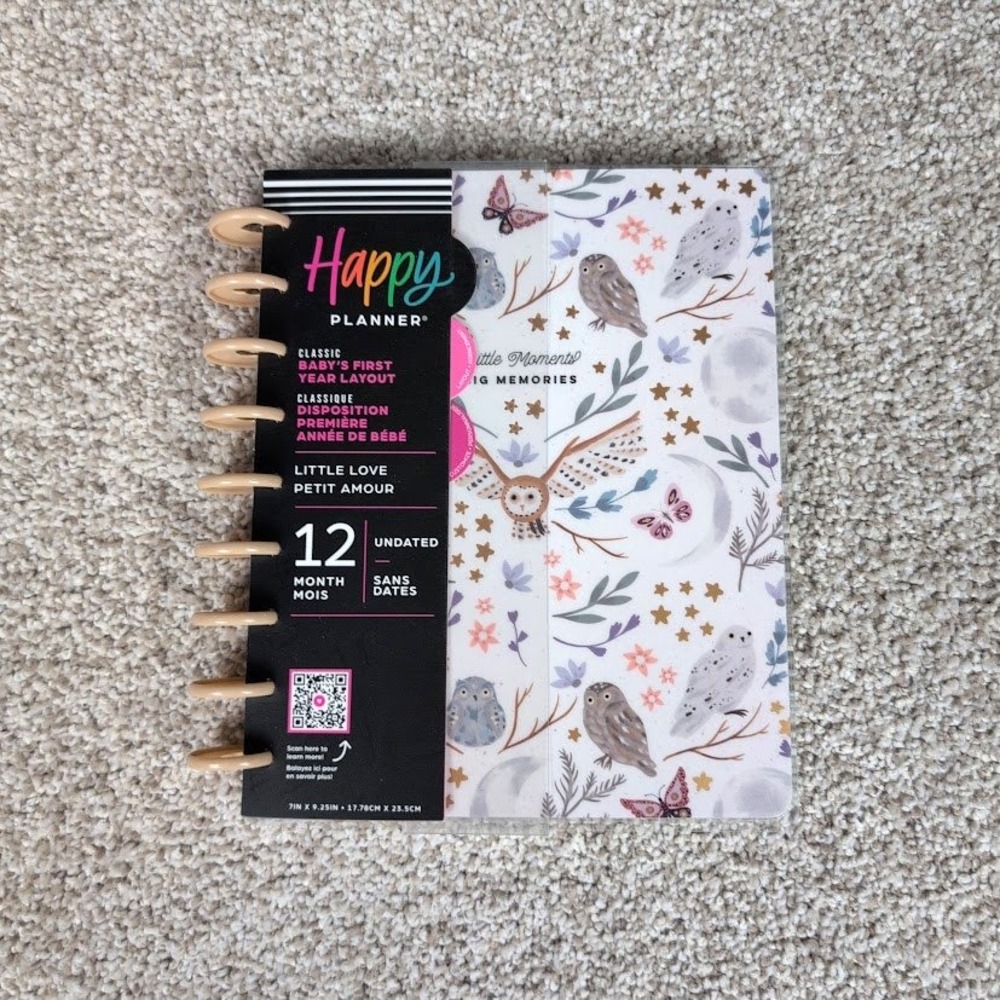 Happy Planner Baby's First Year Layout Little Moments Undated 12 Month